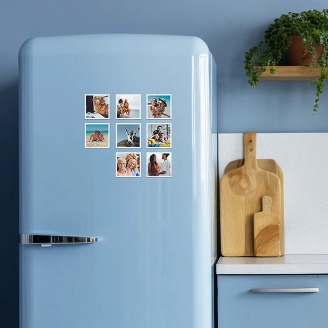 Nostaljik Kare Foto Magnet